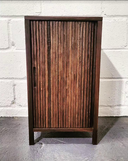 Fumed oak tambour