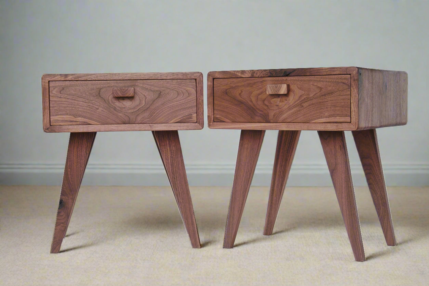 Black Walnut Side Tables (per pair)