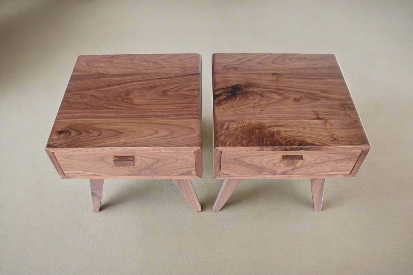 Black Walnut Side Tables (per pair)
